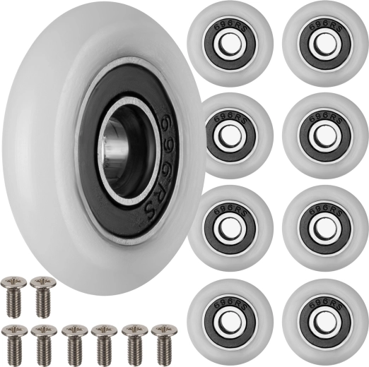 Ruhhy dušinurga rattad kuullaagriga 23 × 6 mm (8 tk)