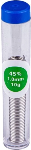 Jootetina (pajka) voolisega purgis, 45% tina, 1 mm, 10 g