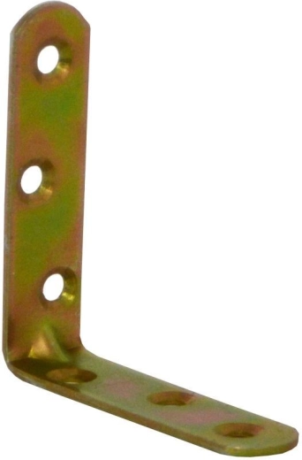 Montaažinurk reljeefiga 70 × 18 × 2 mm, kollane tsink (15 tk)