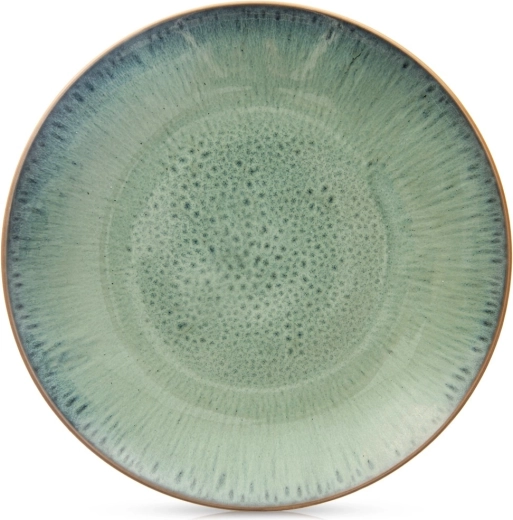 Keraamiline madal taldrik Glaze 27 cm – roheline reaktiivne glasuur