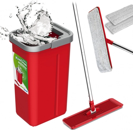 Lame mop ämbriga ja väänajaga, 2 varumoppi HQ GreenBlue