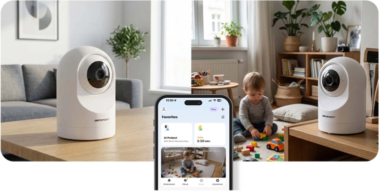 Monitoring from anywhere via the app and live view