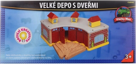 Maximi suur puidust depoo ustega