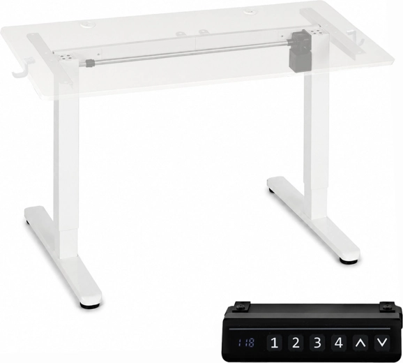 Elektriliselt kõrgusreguleeritav lauaruum ModernHome 72–118 cm valge