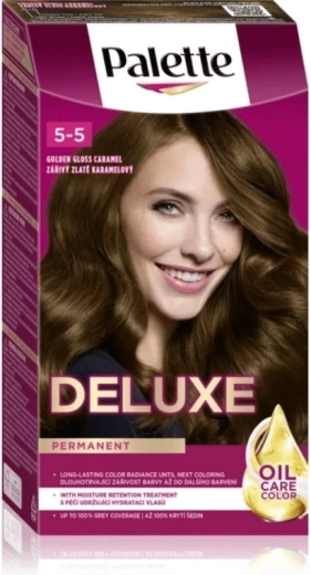 Palette Deluxe 5-5 Särav kuldne karamell 50 ml – püsiv juuksevärv