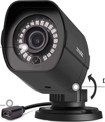 Zmodo 1080p turvakaamera IP65 kaitsega sise- ja välistingimustes kasutamiseks