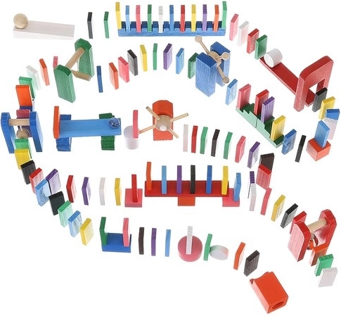 407 pieces for endless tracks and chain reactions