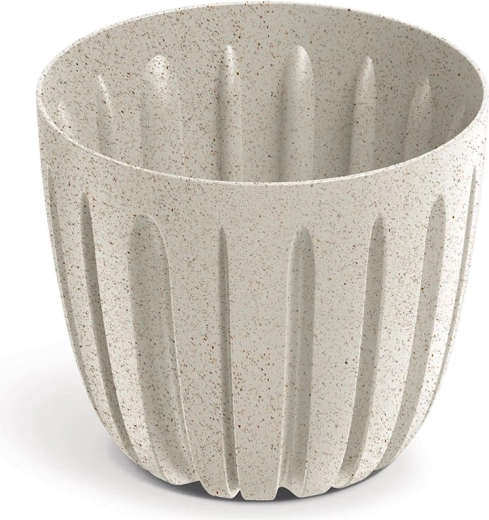 Lillepott Wario Eco Wood 16,8 cm valge