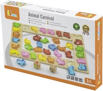 Puidust seltskonnamäng Loomakarneval