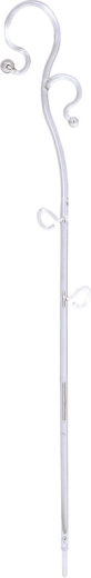 Orhideede tugi DECOR III valge läbipaistev 39 cm