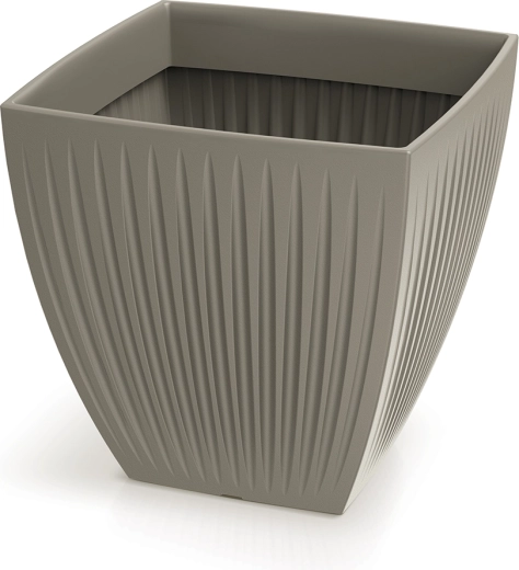 Lillepott Latia Square Midl 48 × 48 × 48 cm mocca