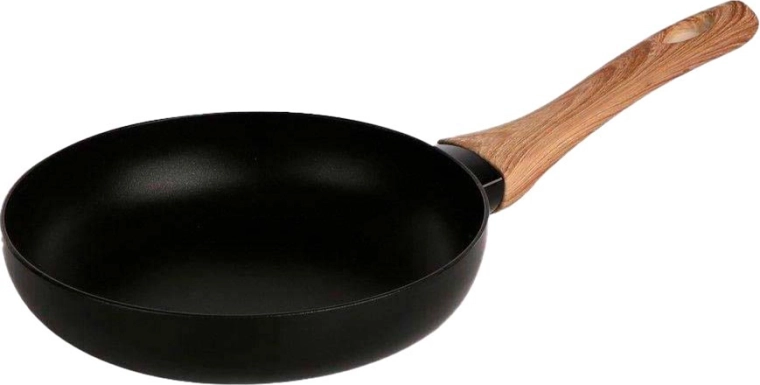 Comfortable wood-effect handle