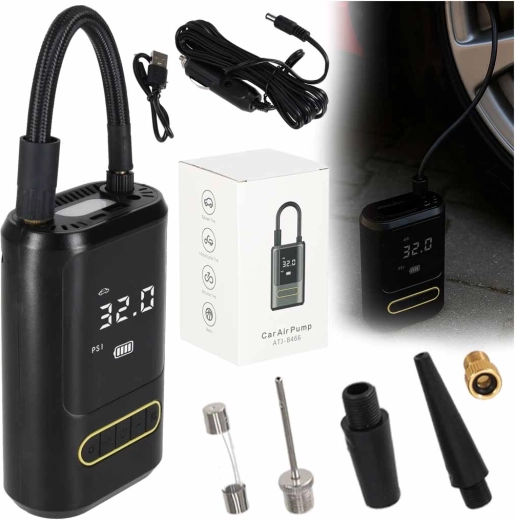 Elektriline kaasaskantav pump ja mini kompressor USB‑C powerbankiga