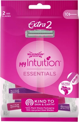 Ühekordsed naiste raseerijad WILKINSON Extra 2 Intuition Essentials, 10 tk