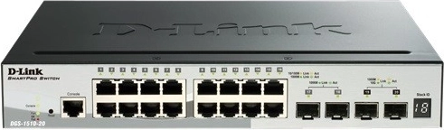 DGS-1510-20 18xGE 2x10GE 2xSFP+ kommutaator