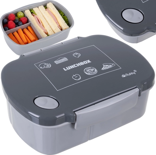 Ruhhy lunchbox 800 ml gray