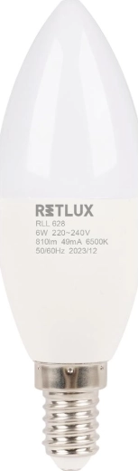 Retlux LED-küünalkujuline pirn E14 6 W 6500 K