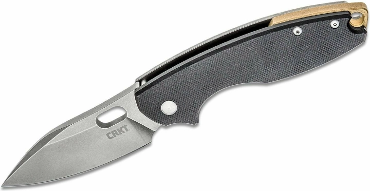 Taskunuga CRKT Pilar III Black, D2 Stonewash, G10