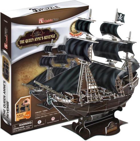 CubicFun 3D-pusle piraadilaev Queen Anne's Revenge – 180 osa