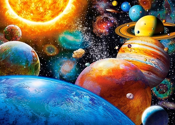 Pusle 180 tükki Planets and their Moons