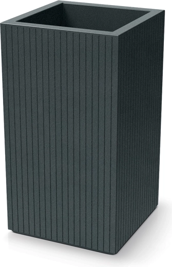 Lillepott Coro Square High 40 × 40 × 70 cm – grafiit