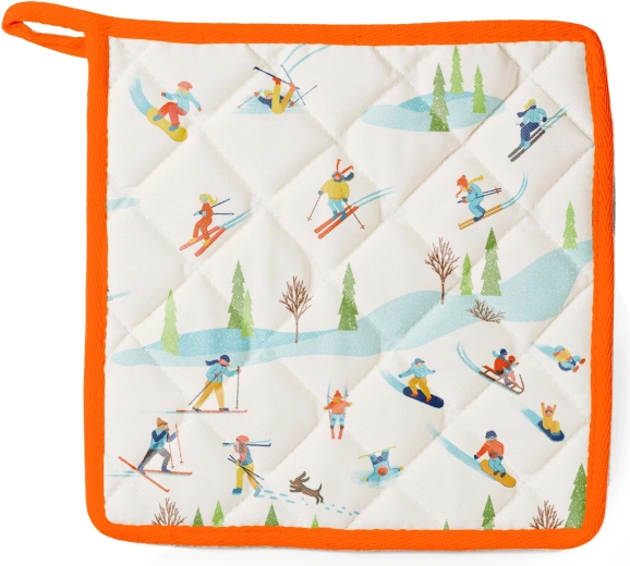 Skiers coaster 17 × 17 cm