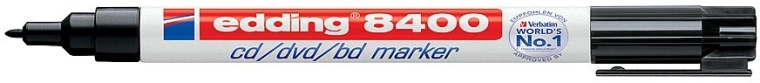 CD-le mõeldud marker Edding 8400, must