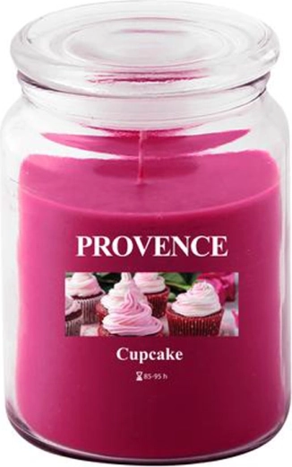 Lõhnaküünal klaasis PROVENCE cupcake 95 tundi