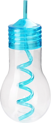 Plastpudel joogikõrrega TORO 600 ml pirni kujuline, värvivalik