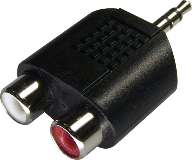 Sencori 3,5 mm stereo-jack 2 × RCA-pesade adapter