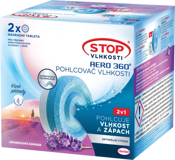 Ceresit Stop niiskuse AERO 360° asendustabletid lavendliga 2×450 g