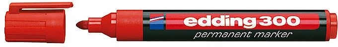 Tööstuslik püsimarker punane Edding 300