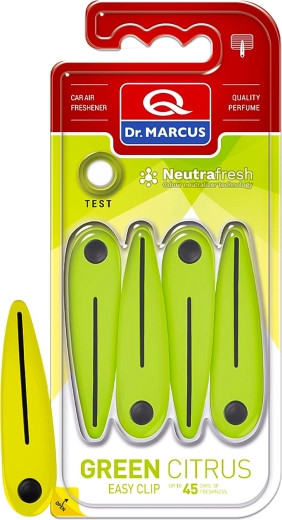 Dr. Marcus Easy Clip Green Citrus autoõhuvärskendaja