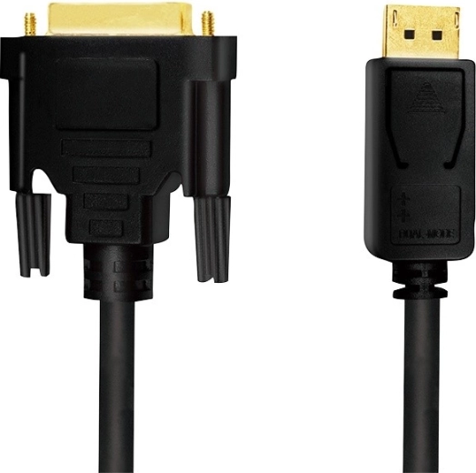 LogiLink DisplayPort 1.2 – DVI kaabel, 2 m, must
