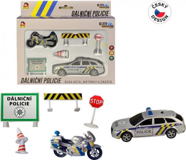 City Collectioni maanteepolitsei komplekt heli ja valgusega