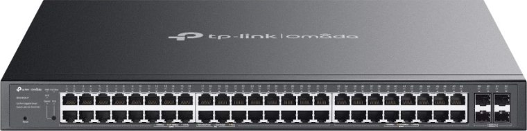TP-Link Omada gigabitine switch 48× RJ45 PoE+ ja 4× SFP-iga, 230 W, ventilaatorita