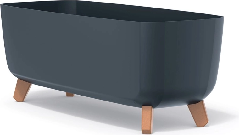 Jalgadel lillepott Gracia Case 58 cm antratsiit