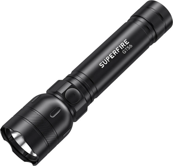 SUPERFIRE GTS6 taskulamp 360 lm, USB‑C ja ulatusega 150 m
