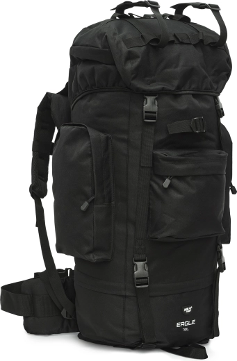 NILS Camp Eagle 70 L Hiking Backpack, Black