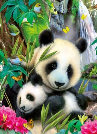 Ravensburgeri pusle Lovely Panda 300 tükki