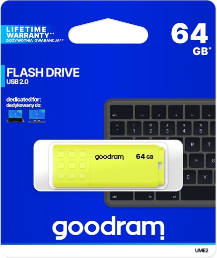 USB-mälupulk GOODRAM NEO 64 GB kollane