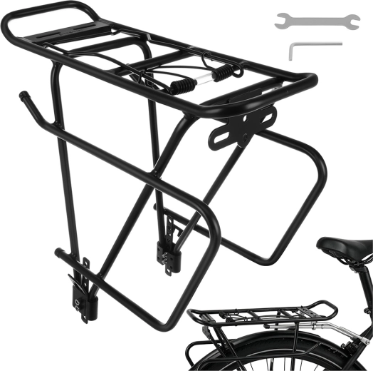 Rear bicycle rack Trizand 38 × 13.5 × 35 cm, load capacity 25 kg