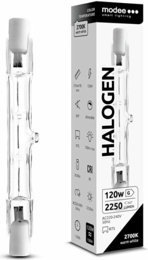 Modee ECO R7S 78 mm 120 W soe valge halogeenpirn