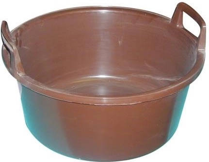 Plastic basin with handles, 43 cm – White