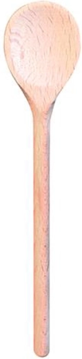 Puidust ümmargune keedulusikas 20 cm