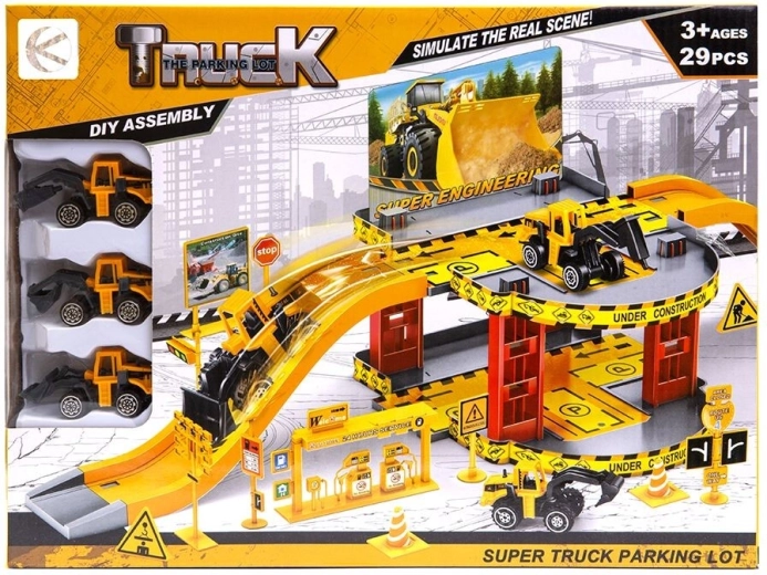 Ehitusmasinate parkla 3 autoga