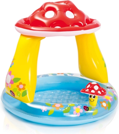 Laste täispuhutav seenekujuline bassein Intex 102 × 89 cm
