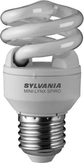 Sylvania Mini-Lynx Spiral 9 W E27 soe valge energiasäästulamp