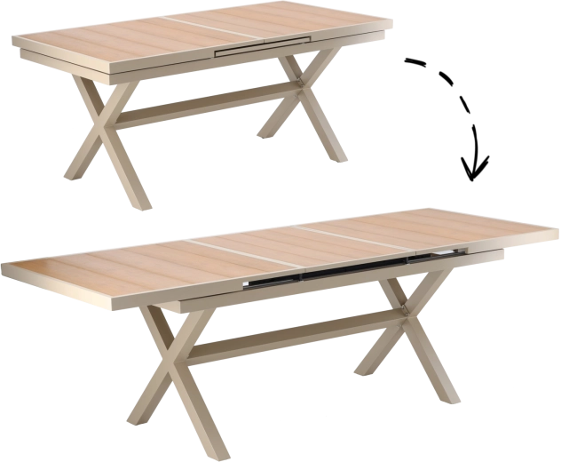 Sujuv pikendus 180 cm-lt 240 cm-ni