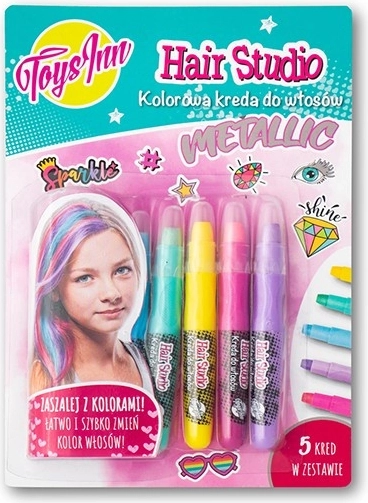 Metalliline juuksekriit – 5 värvi komplekt